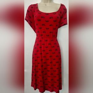 Torrid Plus Size 3 Red Bicycle Skater Dress NWOT